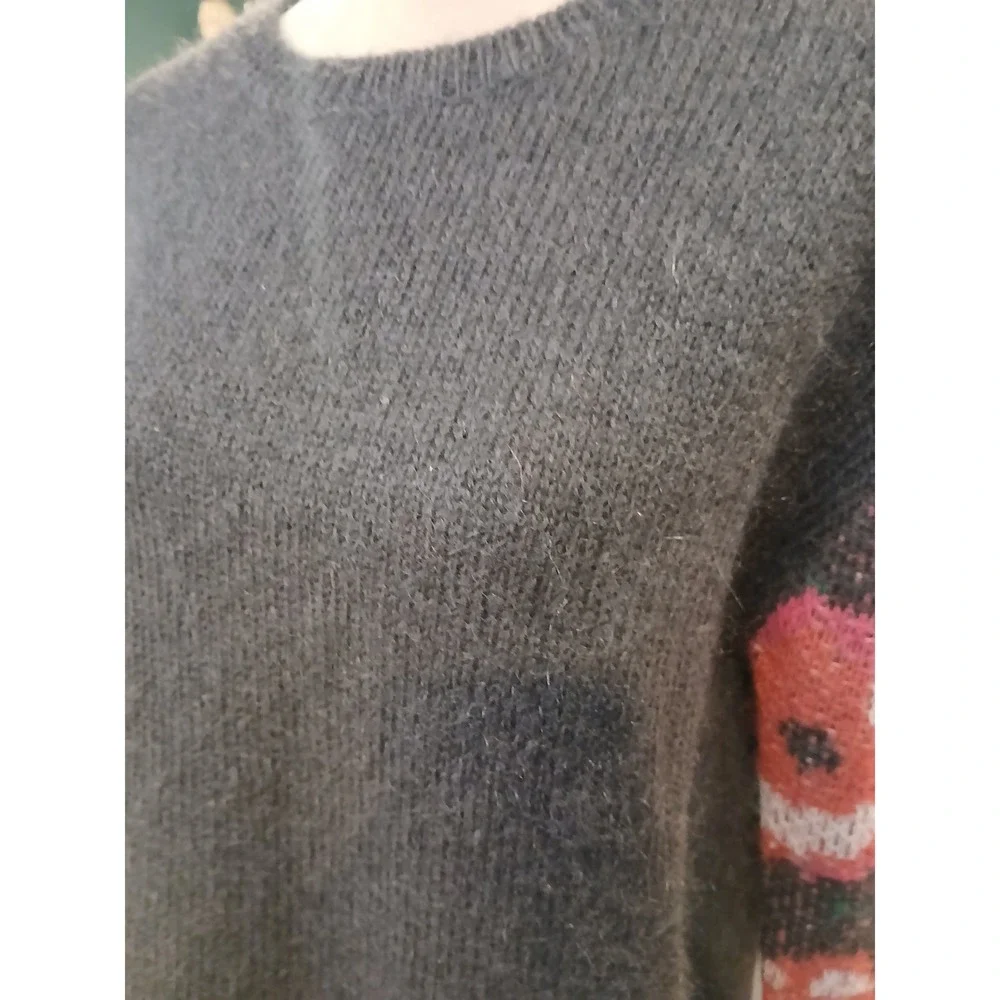 Sundance Knit Sweater Floral Sleeve Detail Women's Size Small - Picture 2 of 10